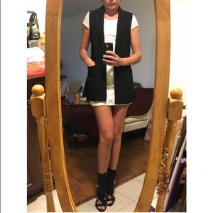 Stylish sleeveless blazer, Black xs